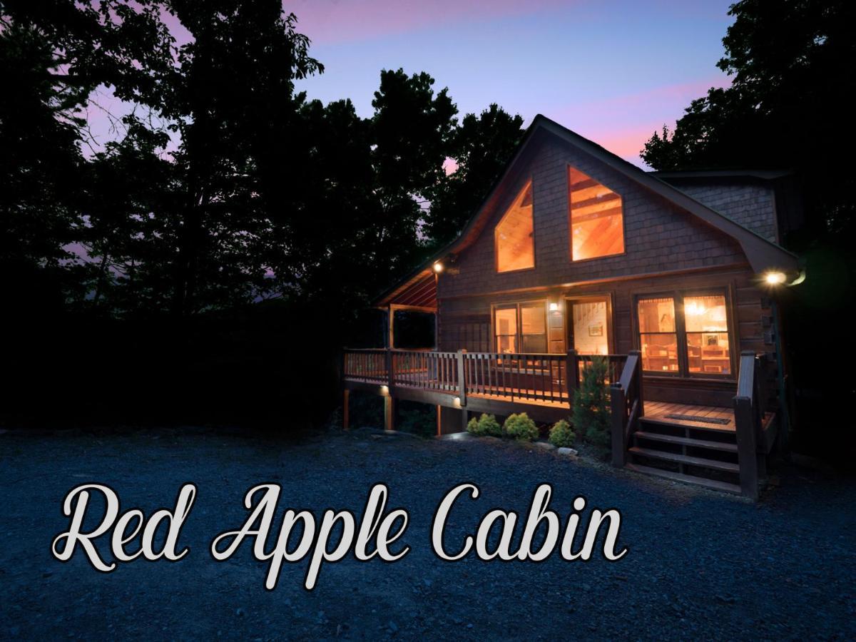 Red Apple Mountaintop Cabin Hot Tub, Wifi, Pet Friendly, Fireplace, Pit, Best Views Villa Cherry Log Esterno foto