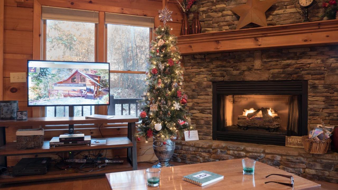 Red Apple Mountaintop Cabin Hot Tub, Wifi, Pet Friendly, Fireplace, Pit, Best Views Villa Cherry Log Esterno foto